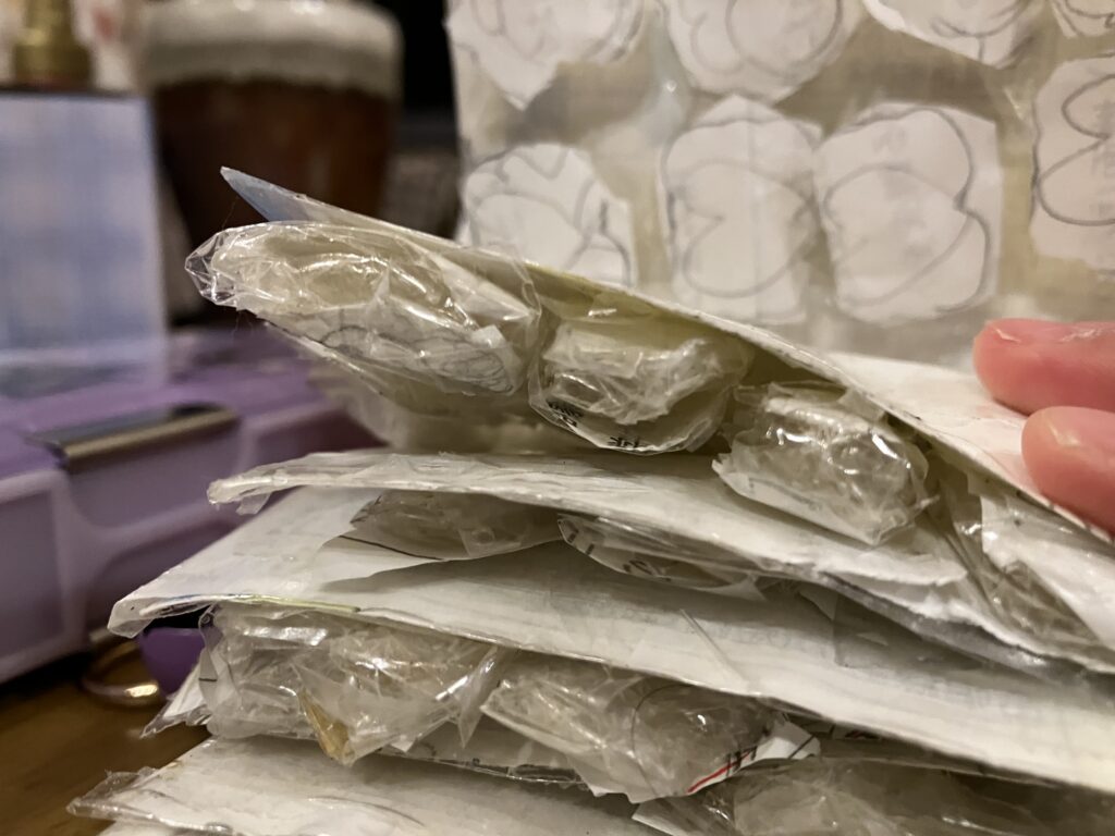 自作のボンボンドロップシール？